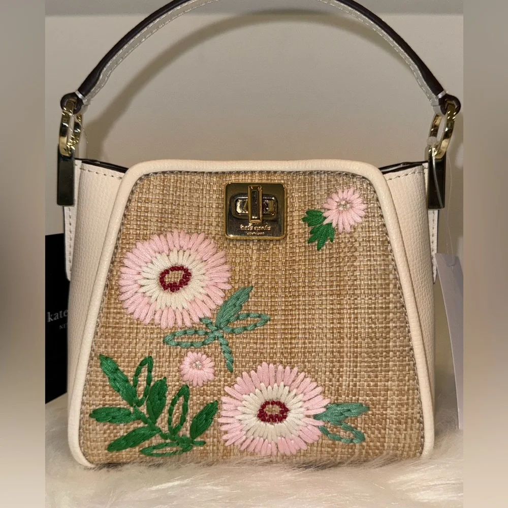 Kate Spade Phoebe Straw Mini Top Handle Crossbody